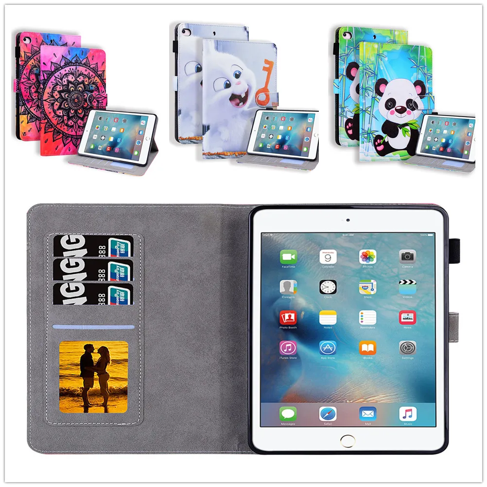 

Cartoon Flower Tablet Protective Leather Case For IPad MINI1/Mini2/Mini4/Mini5/Mini3 Shell Drop-Proof And Dust-Proof