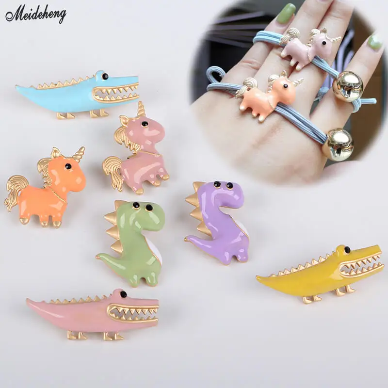 Акриловые бусины для изготовления ювелирных изделий в виде динозавров модное