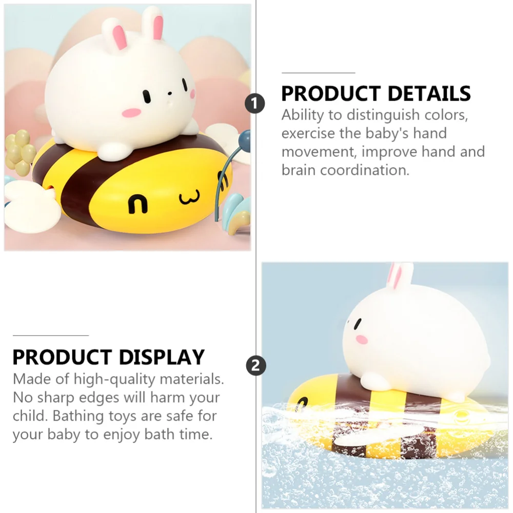 

1 Set 2Pcs Baby Sprinkler Bath Toys Cartoon Animal Shape Children Shower Toys