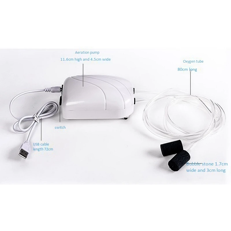 USB аквариумный воздушный насос Ультра низкий уровень шума мини компрессор