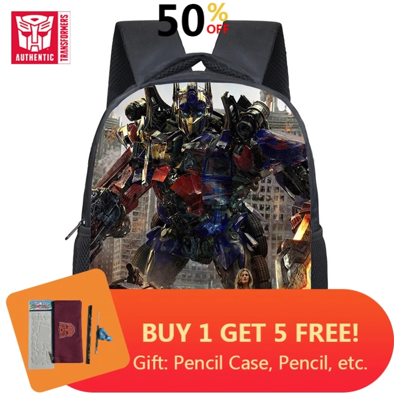 Детский рюкзак трансформеры школьная сумка для мальчиков модная детская