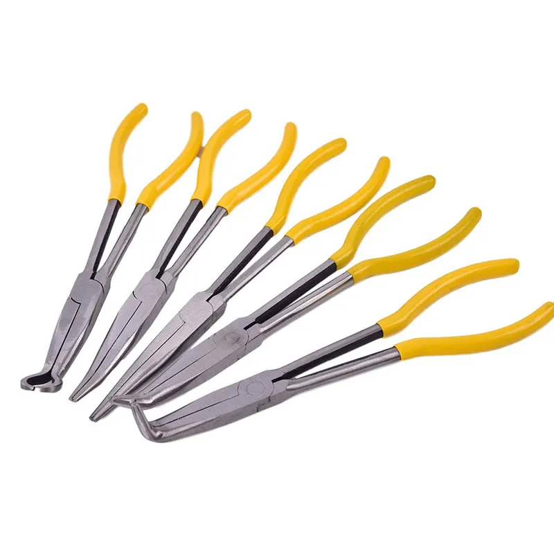 

0 25 45 90 градусов форма кольца 11 дюймов прямые изогнутые Длинные плоскогубцы из нержавеющей стали