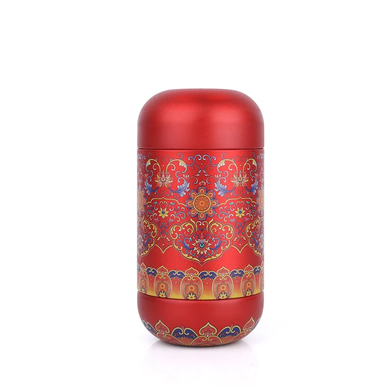 Red Size M Металлический пепел урна для кремационная зола держатель памятник человеческих животных маленьких животных Железный материал Собака Кошка Птица погребальная урна Keepsake - Цвет: Red Size M