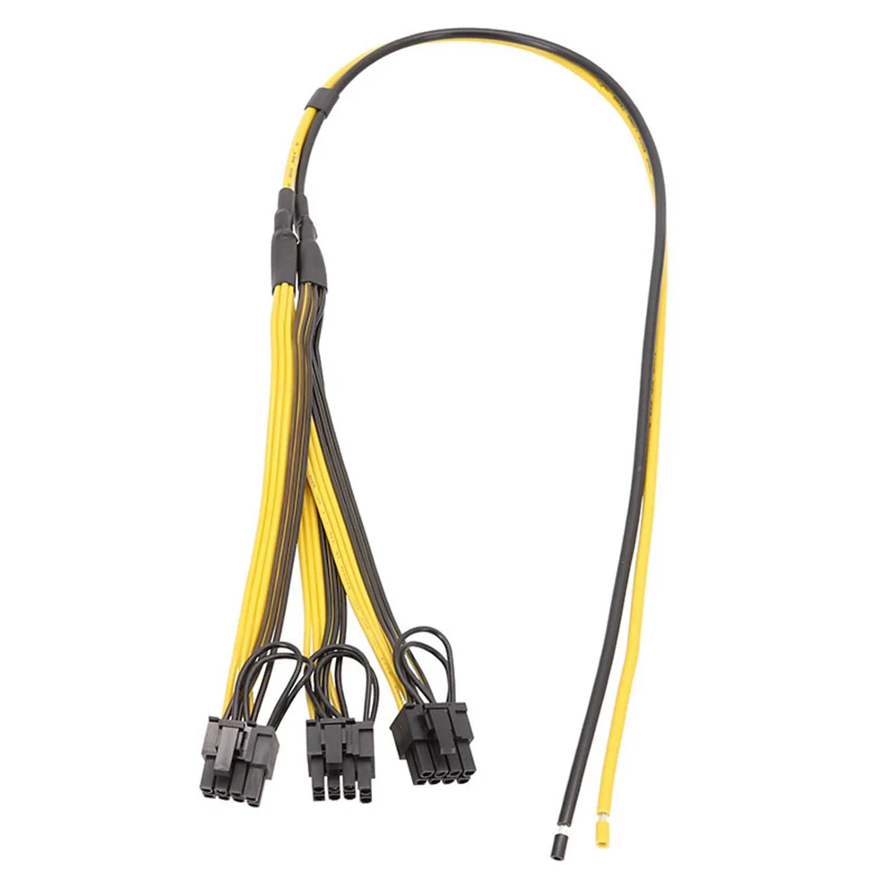 5 шт. 70 см кабель питания 1-3 8 Pin 6 + 2 PIN графическая карта PCI-E BTC ETH кабельный