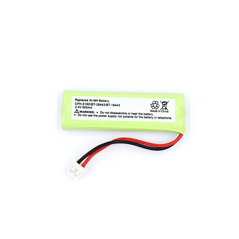 Высококачественный аккумулятор для домашнего телефона 2 4 В 500 мАч Vtech BT18443 BT28443