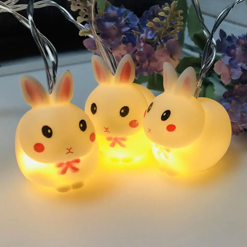 

1.5m 10LED Easter Bunny Led String Light Easter Bunny Fairy String Lights Wedding Party Ornament Easter Decorations For Home