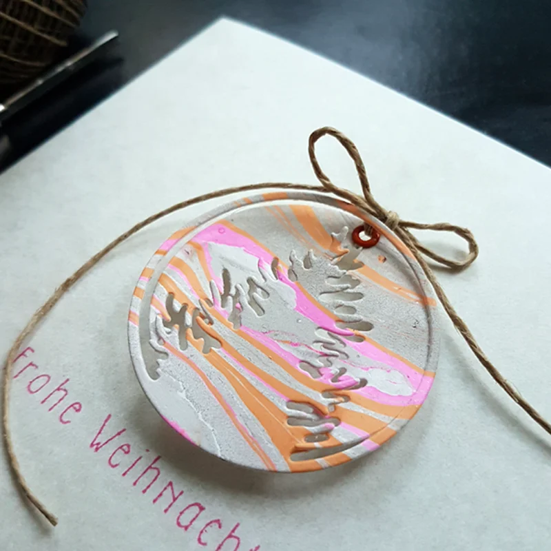 Металлические штампы для вырезания рождественской елки форма украшения