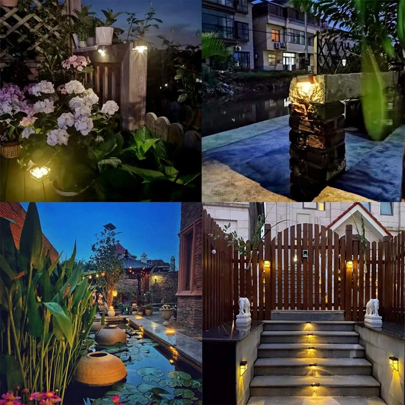 Уличная Светодиодная лампа на солнечной батарее водонепроницаемый наружный