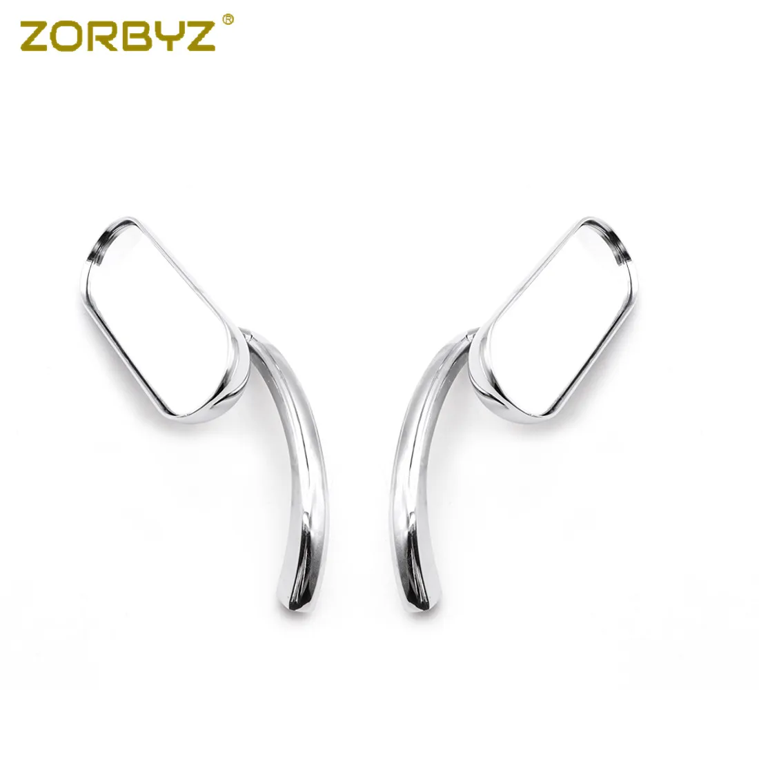 ZORBYZ 1 пара хромированные мини овальные мотоциклетные зеркала для Harley Dyna Softail Sportster Touring