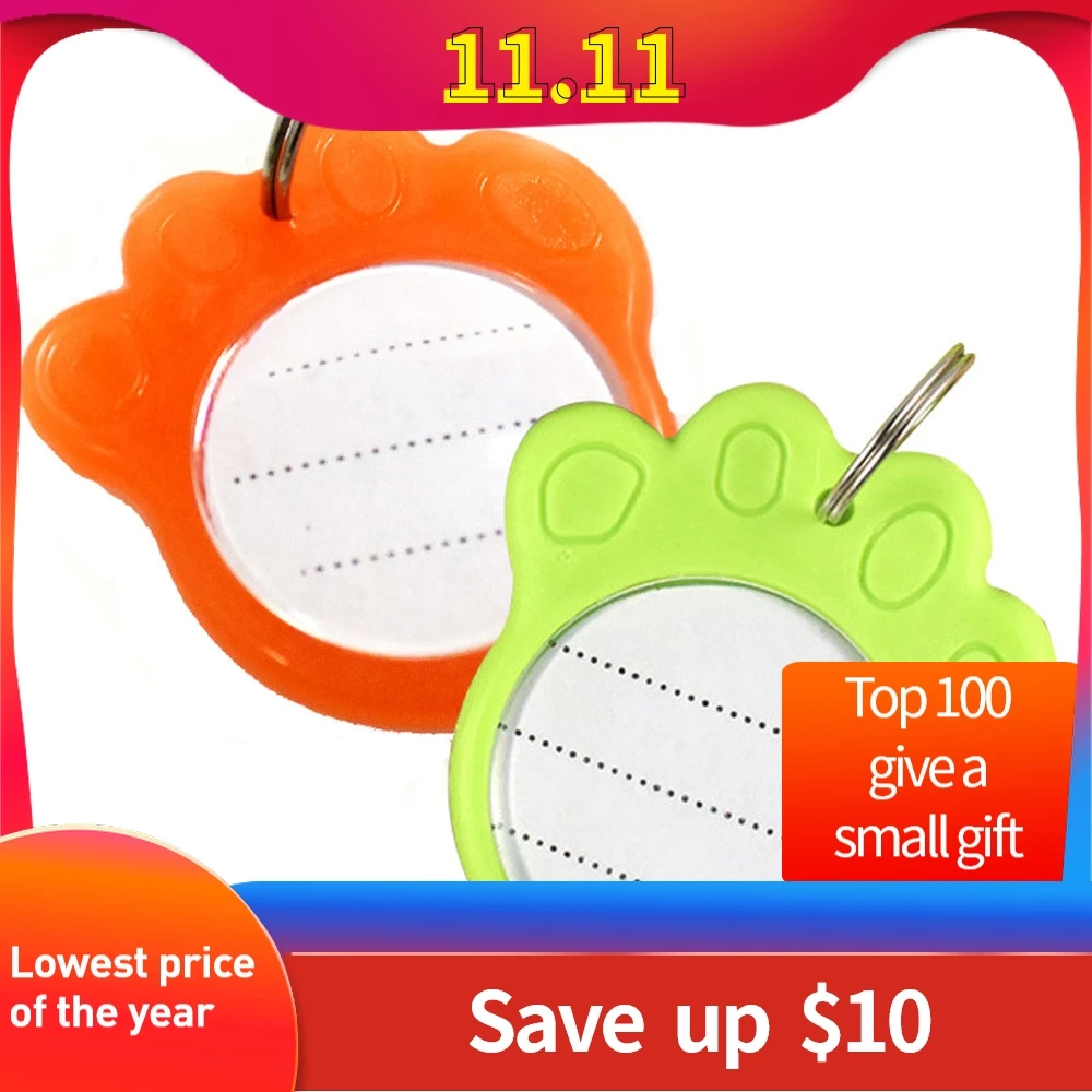 Аксессуары для ошейника питомца флуоресцентная пластиковая бирка домашних животных питомцев аксессуары Pour