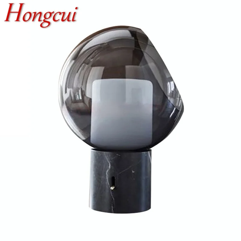 

Hongcui Bedroom Table Lamp Modern Simple Design Marble Desk Light Home LED Decorative For Foyer Living Room Office