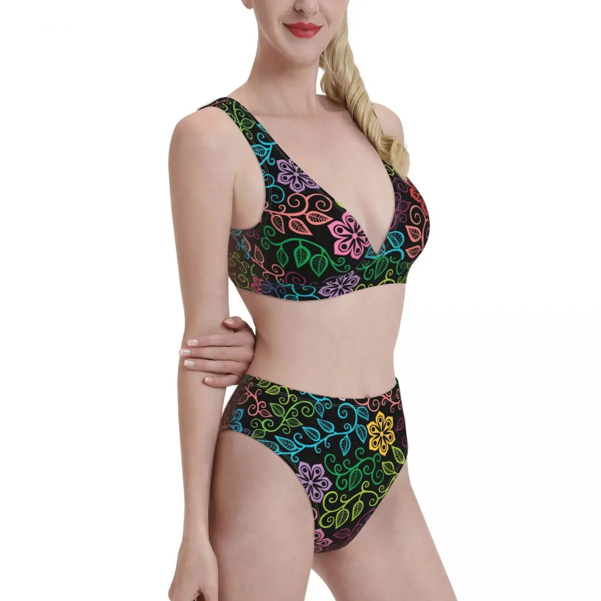 

bikini Sexy swimsuit bikini swimsuit female polka dot swimsuit high waist push-up bikini suit Women's swimsuit