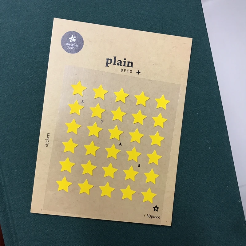 Наклейки Suatelier в виде мини сердца и звезд материал для скрапбукинга планировщик