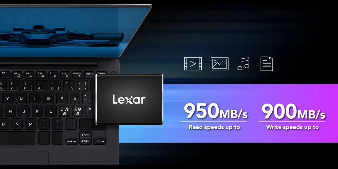 Lexar SL100 Pro Портативный SSD USB 3,1 Gen2 внешний SSD жесткий диск HDD 950 МБ/с./с 500 ГБ 1 ТБ твердотельные накопители внешний жесткий диск