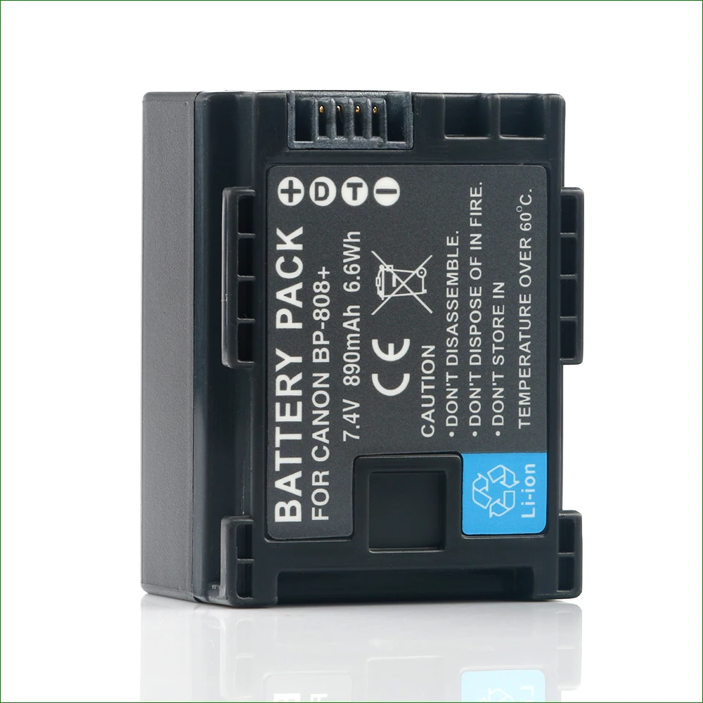 Аккумулятор LANFULANG для Canon BP 808 и HF10 HF100 HF11 HF20 HF200 HF21 HG20 HG21 HFM30 HFG10 HFM300 HFM31|battery for canon|canon