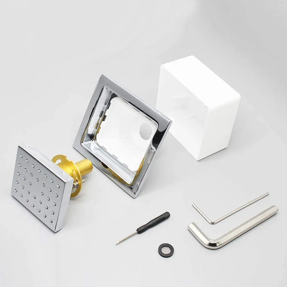 Роскошные Настенные латунные квадратные массажные насадки для душа спрей спа