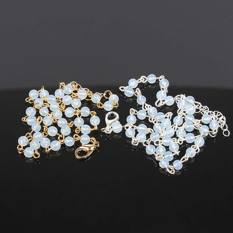 Модные ювелирные изделия для женщин простые черные и белые бусины ожерелье чокер