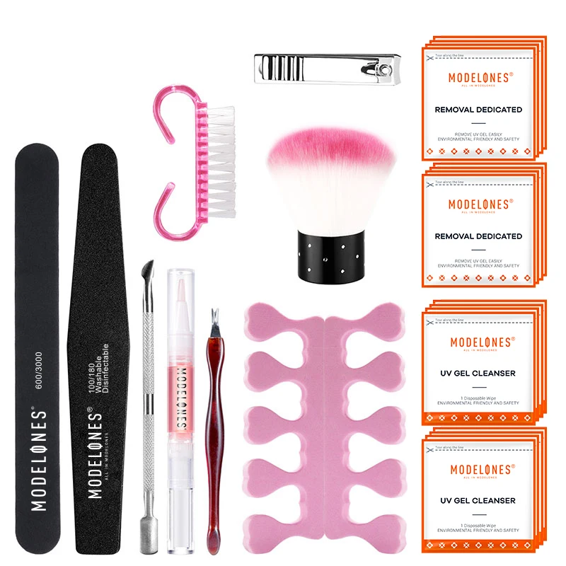 Modelones 11 шт./лот инструменты для дизайна ногтей маникюрный набор толкатель