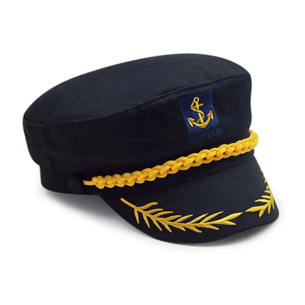 aliexpress.com - Adult Yacht Military Hats Boat Skipper Ship Sailor Captain Costume Hat Adjustable Cap Navy Marine Admiral for Men Women