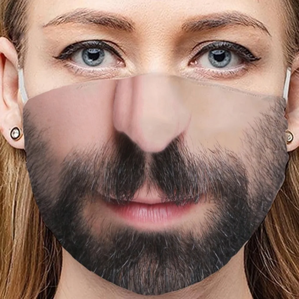 Забавной бородкой-Джейсон рот Косплэй Для женщин мужчин маски унисекс уход за