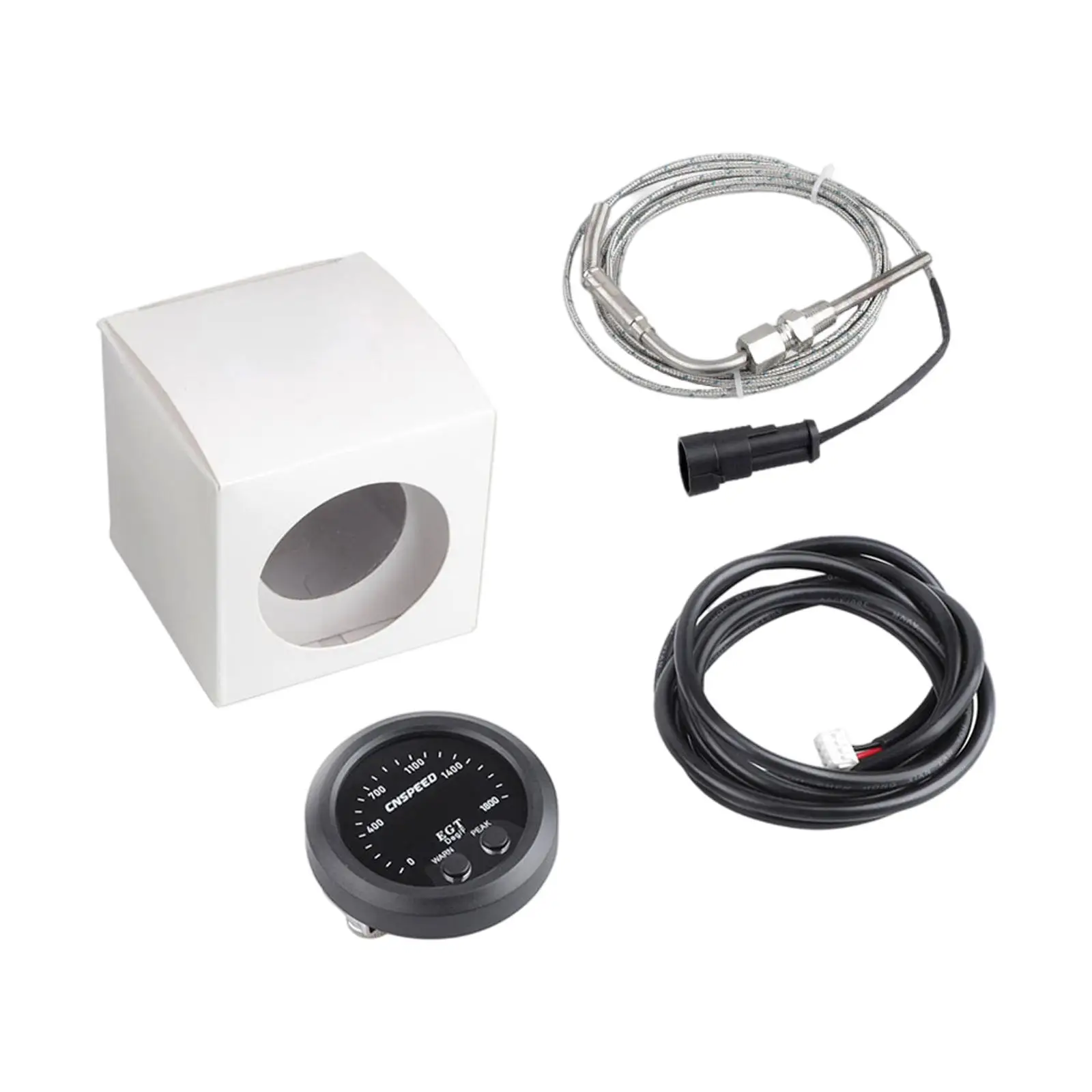 

Exhaust Gas Temperature Gauge Kit Digital LED Light Egt Fit for Water Car & Truck