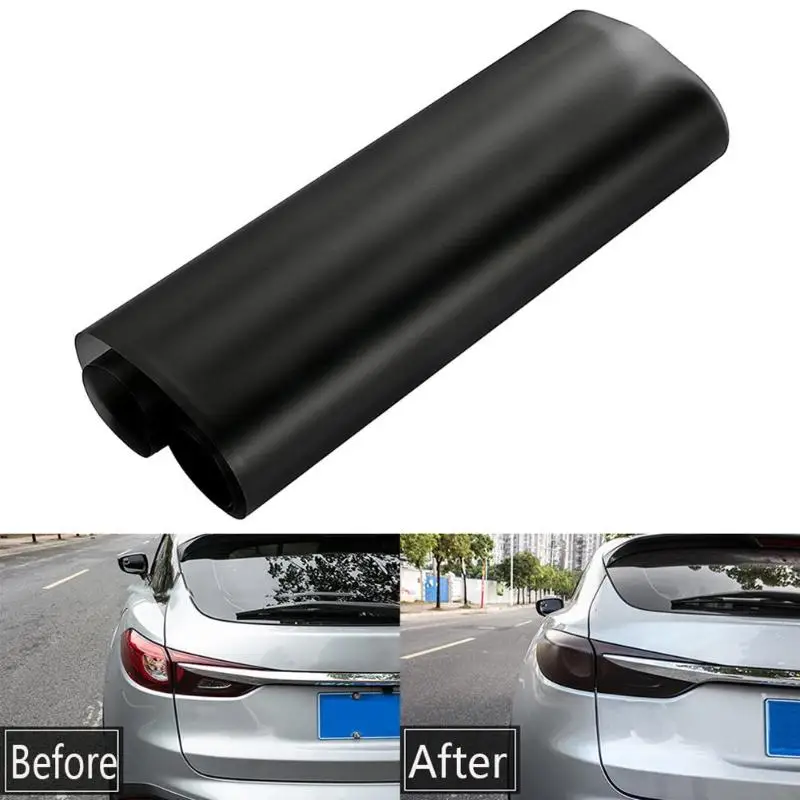 

30x100 Matt Black Auto Car Fog Light Rear Lamp PVC Film Removable UV-Resistant Headlight Taillight Tint Vinyl Film Sticker Sheet