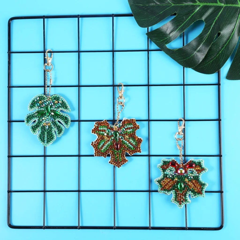 Full Drill Special Shaped Diamond Painting Key Ring Keychain Pendant Decors | Дом и сад