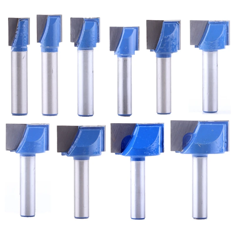 

ABSF 10Pcs 8Mm Cleaning Bottom Engraving Bit Router Bit 10,12,14,16,18,20,22,25,28,30Mm Diameter Cnc Milling Cutter