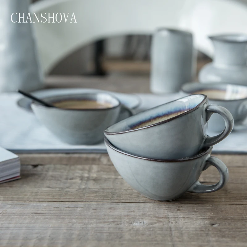 Чаньшова Маленькие кофейные чашки 50/100 мл Треснутое керамическое посуда Простота Питьевые приборы Чайная чашка Винтажный старый стиль G003 on.