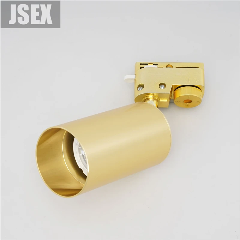 Светодиодный Трековый светильник черного/золотого цвета алюминиевый Точечный