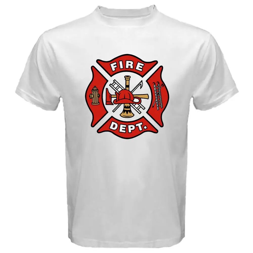 Мужская футболка с флагом США и пожарным размеры от S до 3XL|Мужские футболки| |