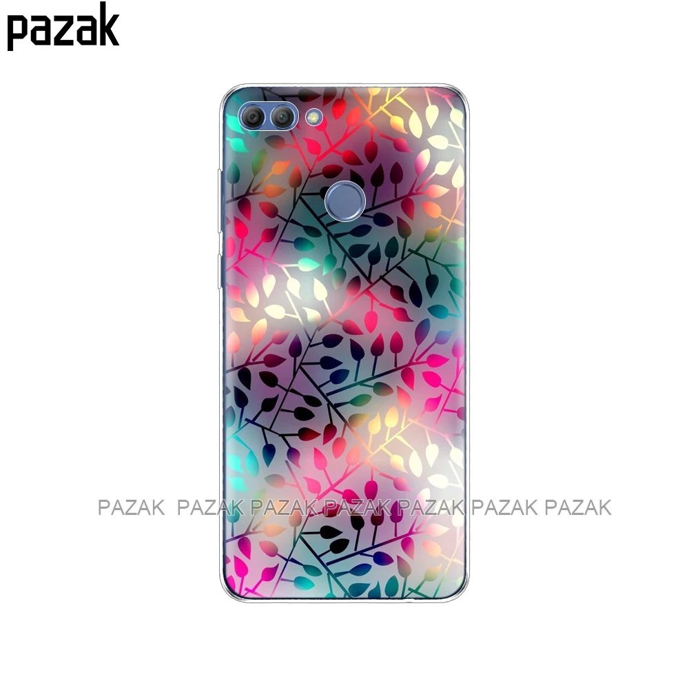 Силиконовый чехол для huawei P smart 2018 Enjoy 7S телефона мягкая задняя крышка из ТПУ 360