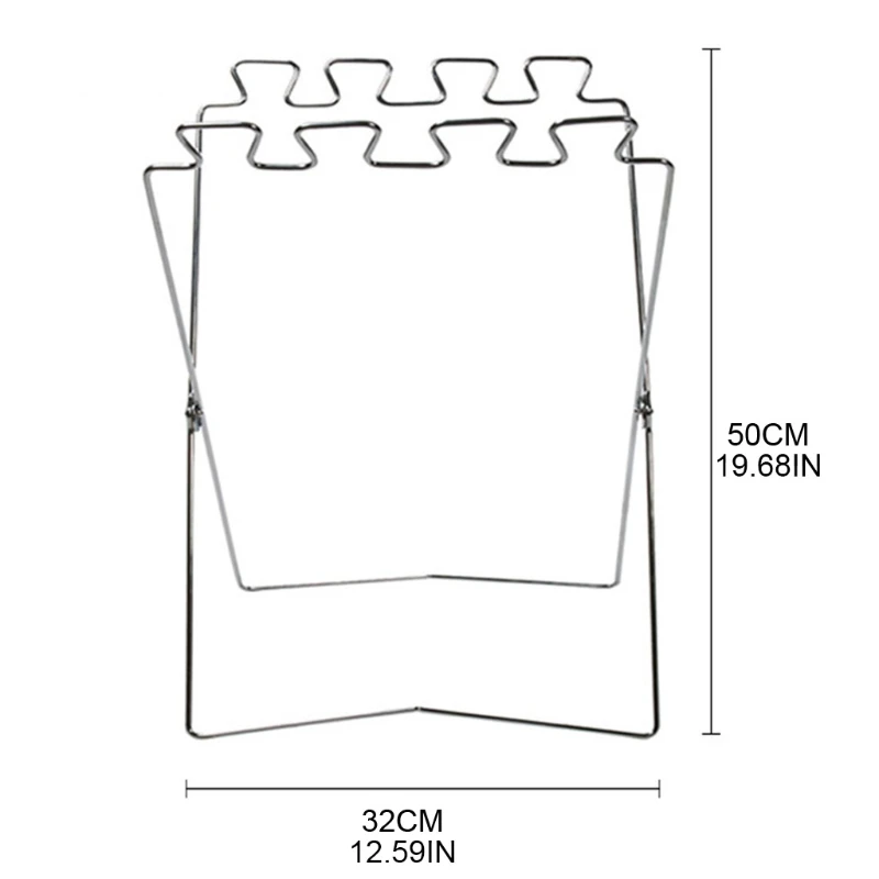 

Outdoor Camping Stainless Iron Garbage Bag Holder Durable Versatile Metal Stand Q1FF