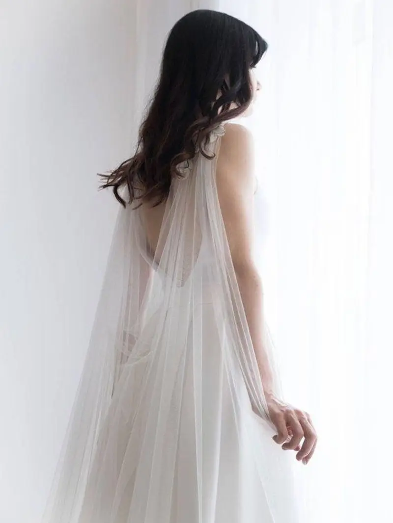 Длинная сетчатая кружевная шаль свадебная накидка с свадебным болеро платок для