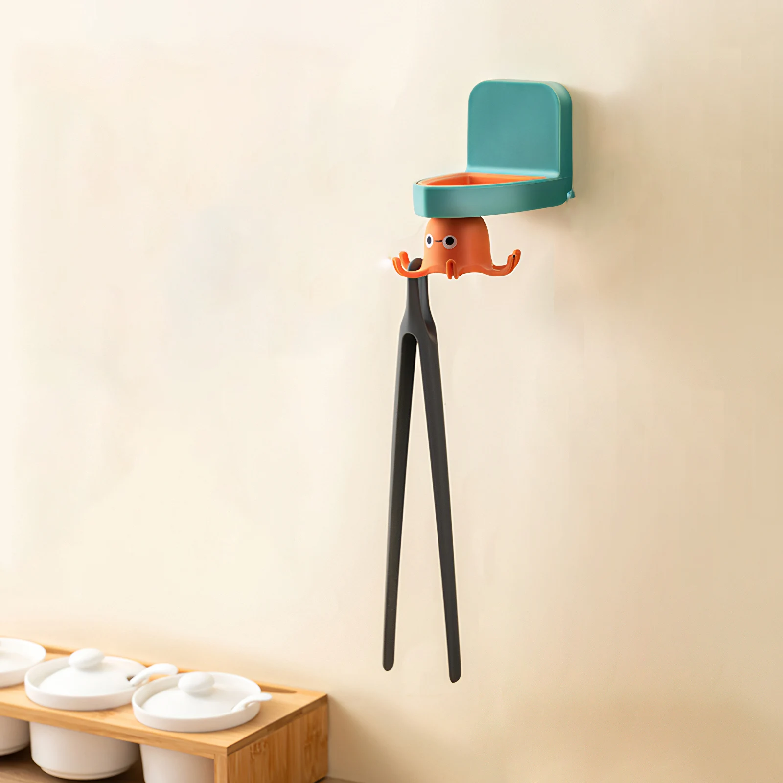 

1 шт., настенный многофункциональный крючок-осьминог