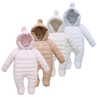 winter newborn baby girls romper infant bebe thicken warm duck down children boys snowsuit outdoor play hooded jumpsuit clothes