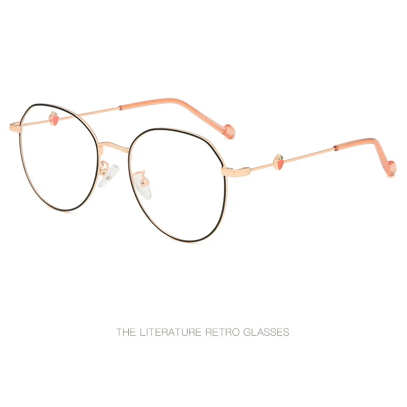

Fashion literary novel flat mirror personality mirror leg glasses frame trend can be equipped with myopia glasses.