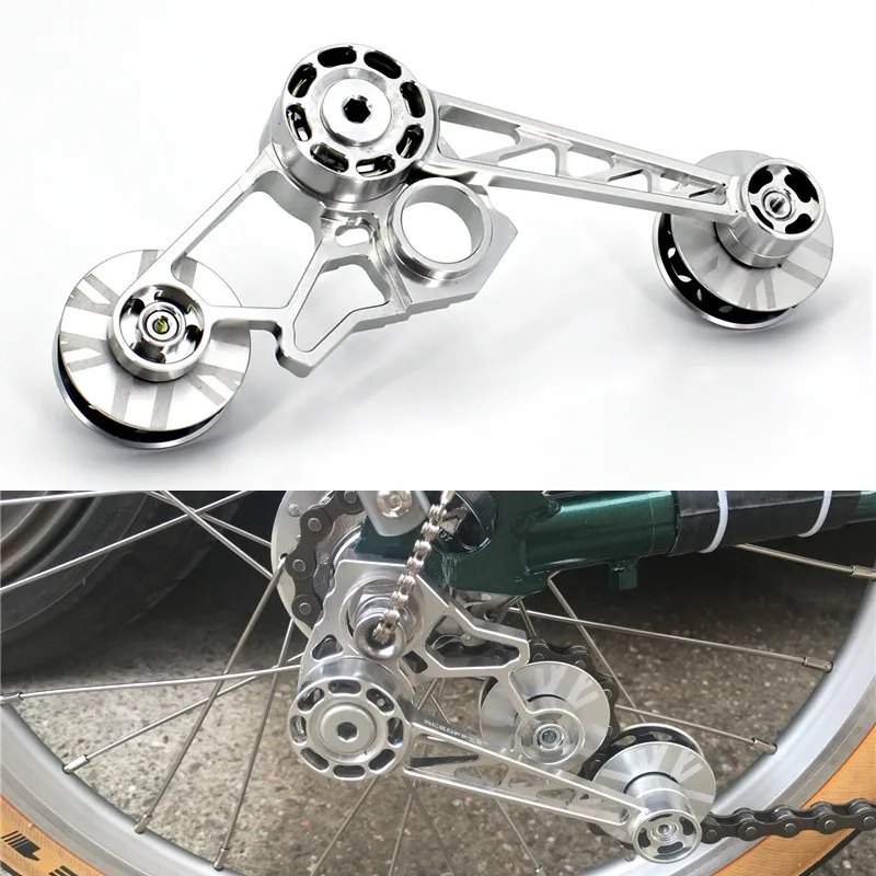 

Натяжитель цепи Brompton, 2-3-6 скоростей, задний переключатель передач, алюминиевый сплав, натяжитель цепи для велосипеда