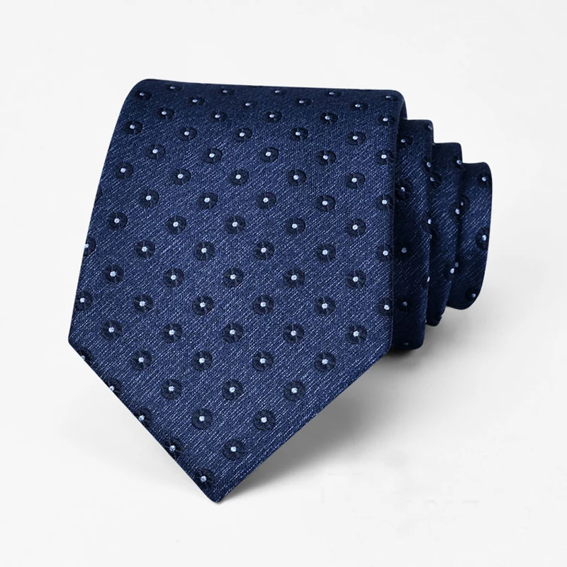 Новинка 2020 высокое качество галстук 7 см тонкие галстуки для мужчин темно синий