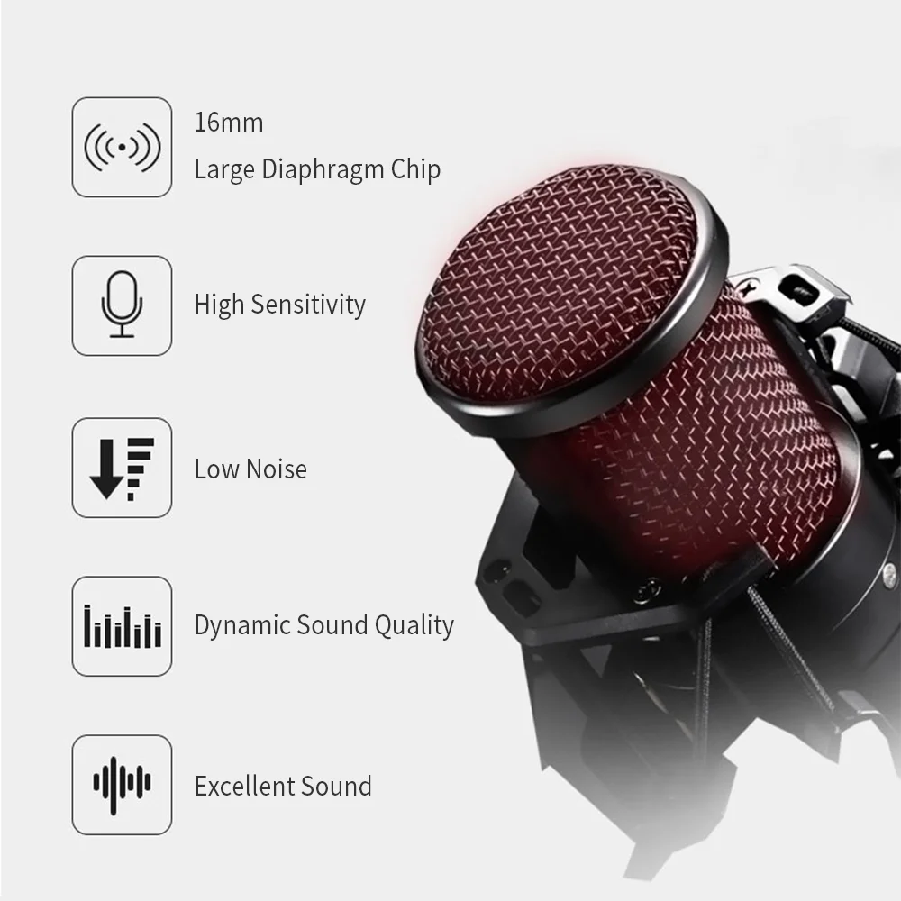 Конденсаторные микрофоны XLR профессиональный микрофон для компьютера ноутбука