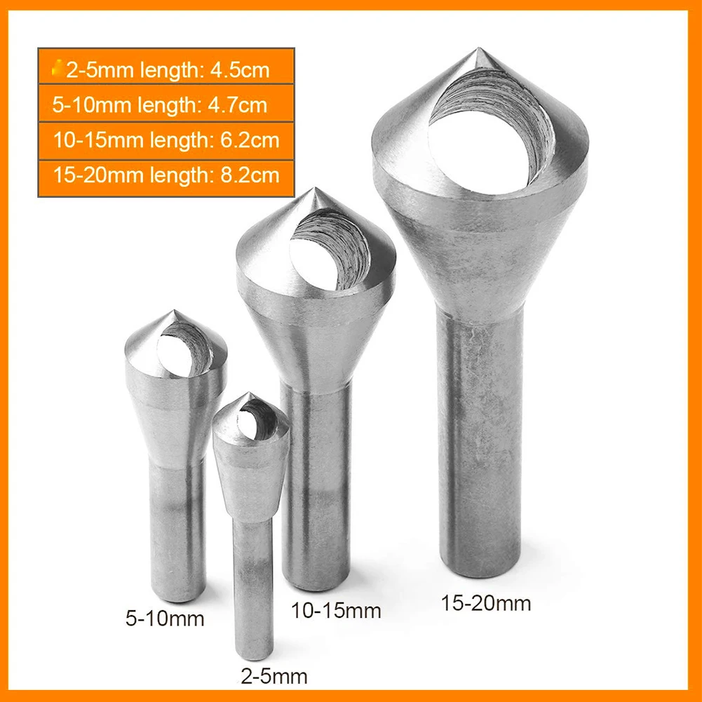 

Countersink Drill Bit 90 Degree High Speed Steel Chamfering Steel Chamfer Tool Metal Plate Wood PVC Deburring Tools 4PCS