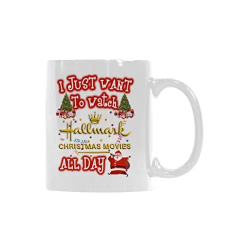 Кружка Life я просто хочу смотреть рождественские фильмы на весь день кофейная