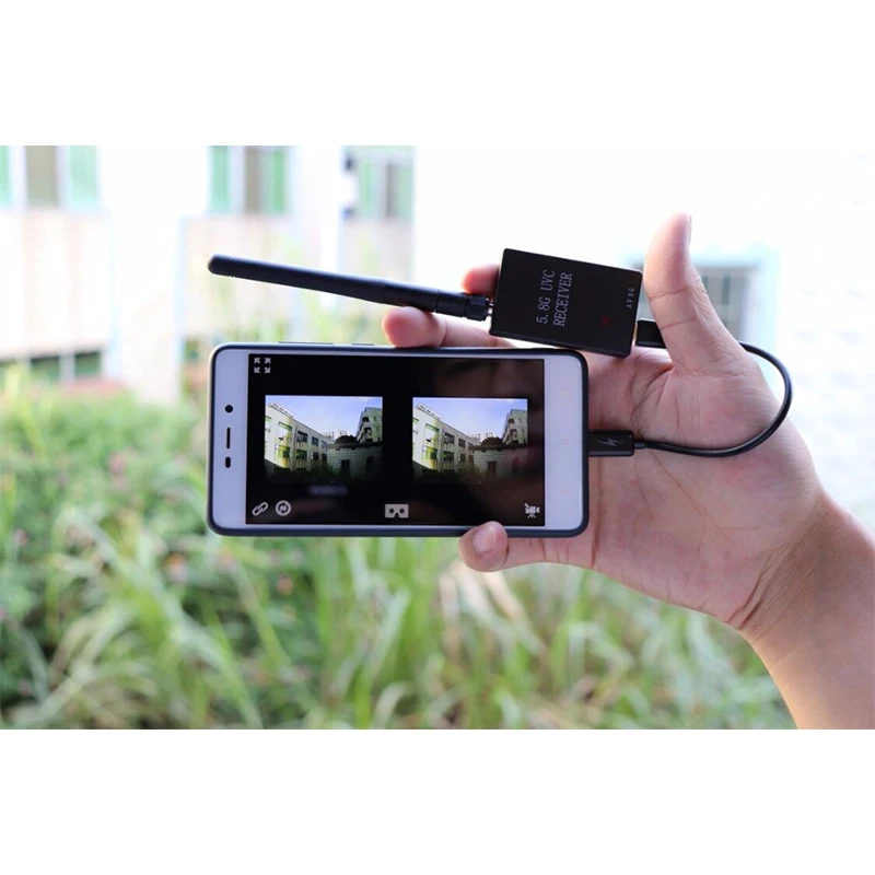 Простой в использовании UVC OTG 5 8G 150CH FPV приемник для Android смартфона и CMOS 1000TVL 2 8 мм