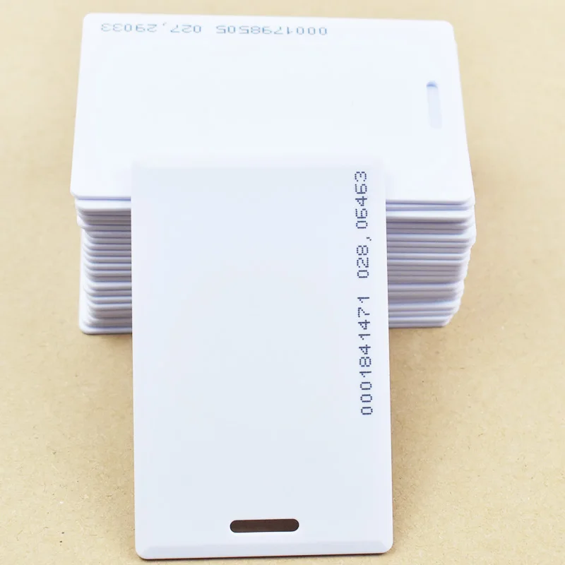 100 шт./лот 125 кГц RFID-метка EM ID TK4100/EM4100 толстая карта системы контроля доступа