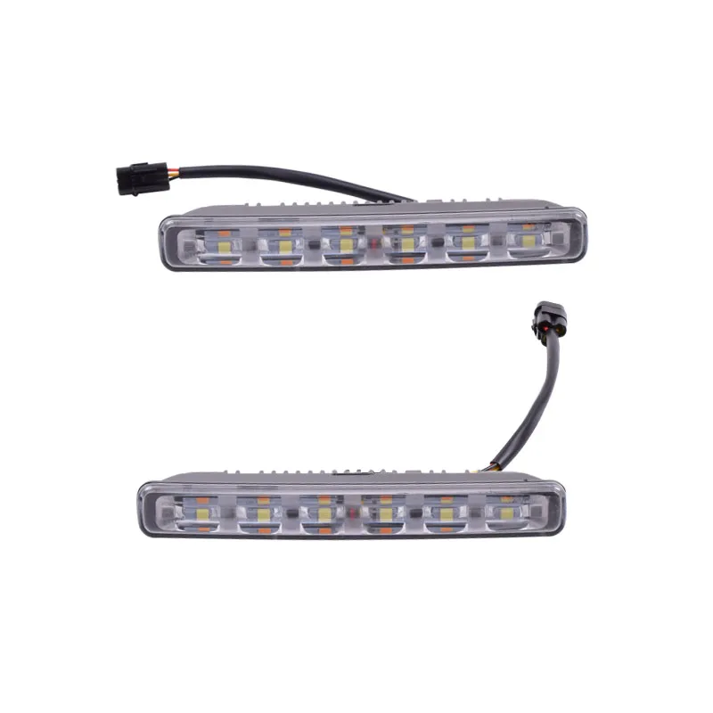 

YUANEN 6 LEDs Car daytime LED light DRL Car Daytime Running Lights Car Styling