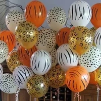 100pcs 12inch 3 2g animal latex balloons cow tiger zebra paw leopard balloon birthday party helium balls inflatable globos gifts