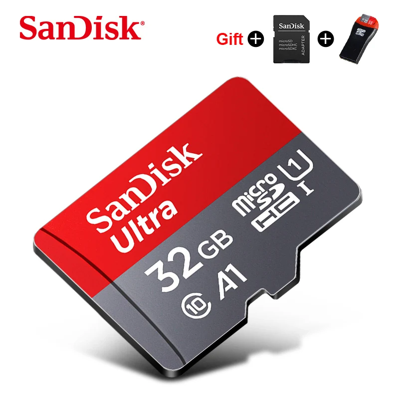 32 Гб SanDisk micro sd 128 Гб 64 Гб 100 МБ/с./с 32 ГБ 16 ГБ TF usb флеш-карта памяти microsd класс 10 карта памяти флеш-накопитель с адаптером - Емкость: 32 Гб