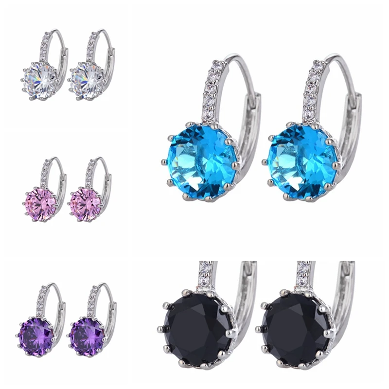 Яркие блестящие женские ювелирные изделия с полным хрусталем класса ААА