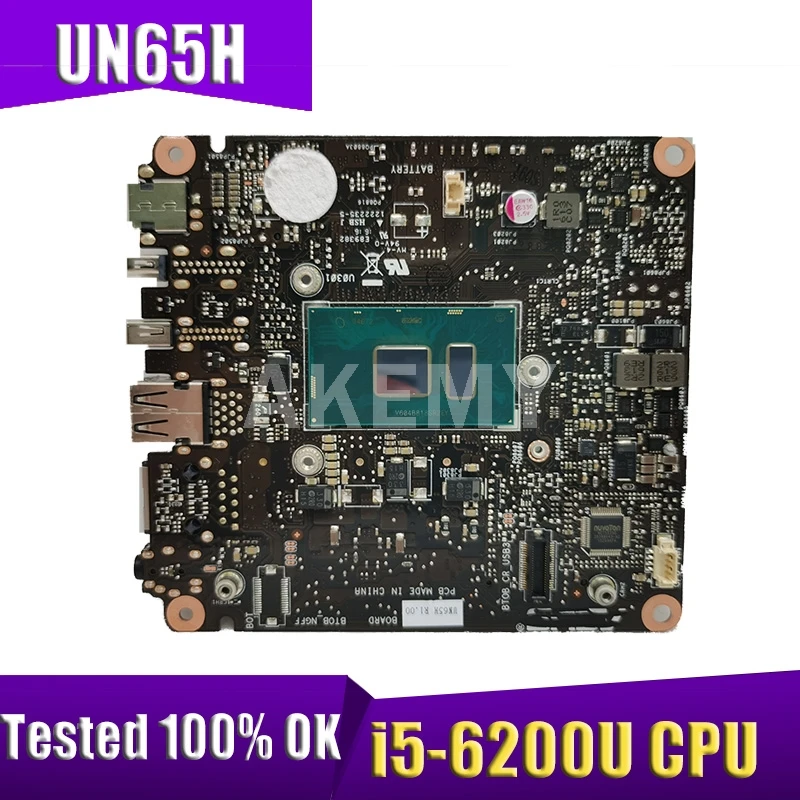 

Akemy New! UN65H motherboard For Asus VivoMini UN65H UN65 UN65h-m008H Mini Vivo PC computer Mainboard W/i5-6200U CPU