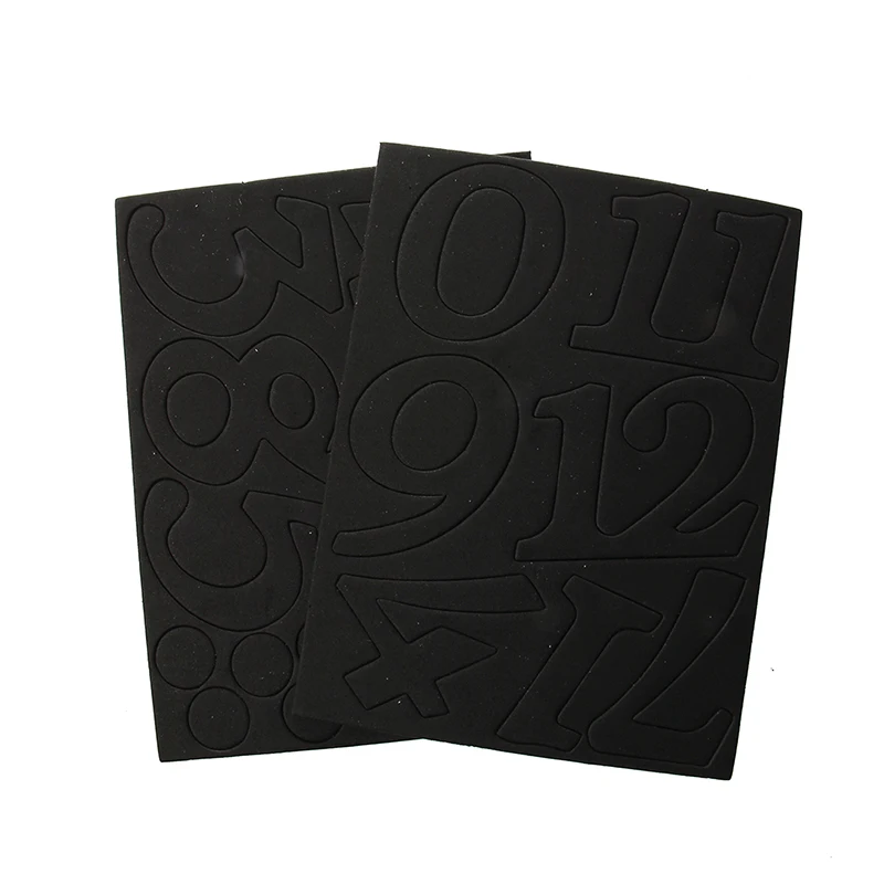 

DIY Design Art Foam Sponge Digit Wall Clock